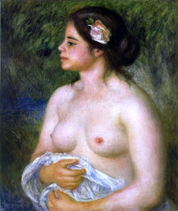  Pierre Auguste Renoir Gabrielle with a Rose (also known as The Sicilian Woman) - Art Print