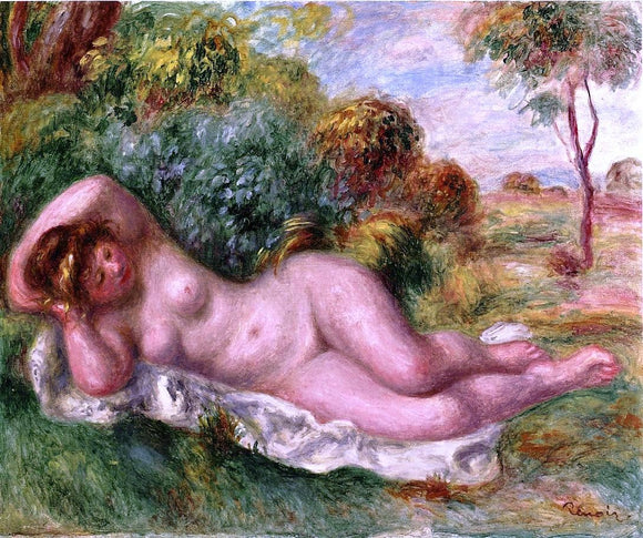  Pierre Auguste Renoir Reclining Nude (also known as The Baker's Wife) - Art Print