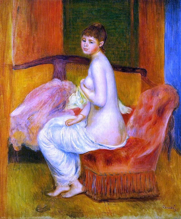  Pierre Auguste Renoir Seated Nude (also known as At East) - Art Print