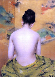  William Merritt Chase Back of a Nude (also known as Study of Flesh Color and Gold) - Art Print