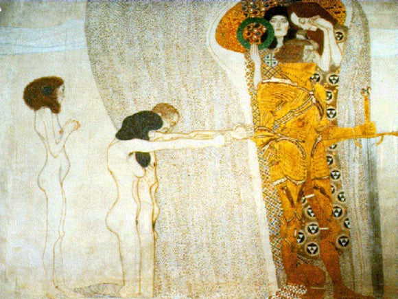  Gustav Klimt The Beethoven Frieze - Art Print