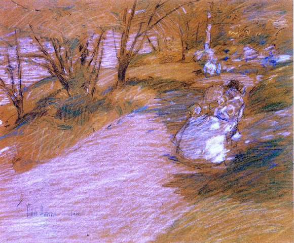  Frederick Childe Hassam In the Park - Art Print