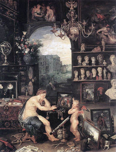  The Elder Jan Brueghel The Sense of Sight (detail: 1) - Art Print