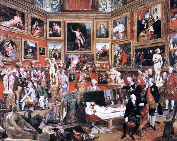  Johann Zoffany The Tribuna of the Uffizi - Art Print