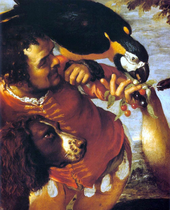  Agostino Carracci Hairy Harry, Mad Peter and Tiny Amon (detail) - Art Print