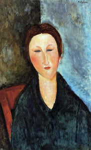  Amedeo Modigliani Bust of a Young Woman (also known as Mademoiselle Marthe) - Art Print