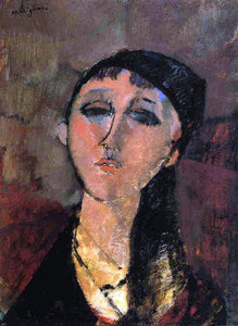  Amedeo Modigliani Portrait of a Young Girl (also known as Louise) - Art Print