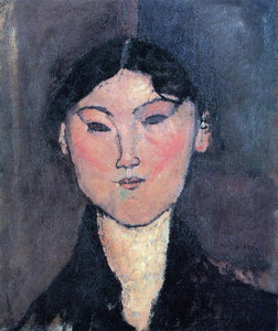  Amedeo Modigliani Woman's Head (also known as Rosalia) - Art Print