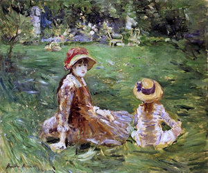  Berthe Morisot In the Garden at Maurecourt - Art Print