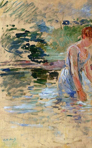  Berthe Morisot The Bath at Mesnil - Art Print