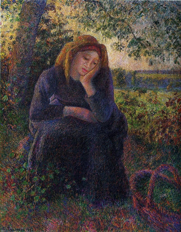  Camille Pissarro Seated Peasant - Art Print