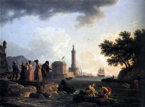  Claude-Joseph Vernet A Seashore - Art Print