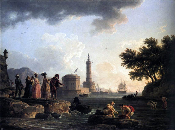  Claude-Joseph Vernet A Seashore - Art Print