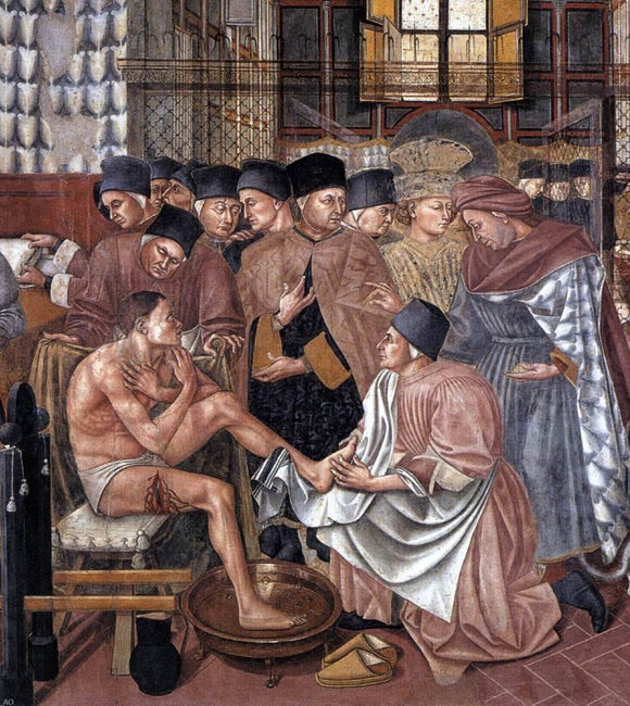  Domenico Di Bartolo Care of the Sick (detail) - Art Print