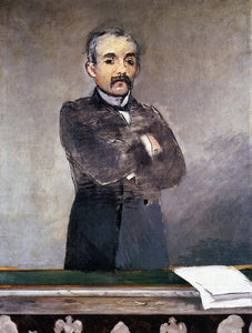  Edouard Manet Portrait of Clemenceau at the Tribune - Art Print