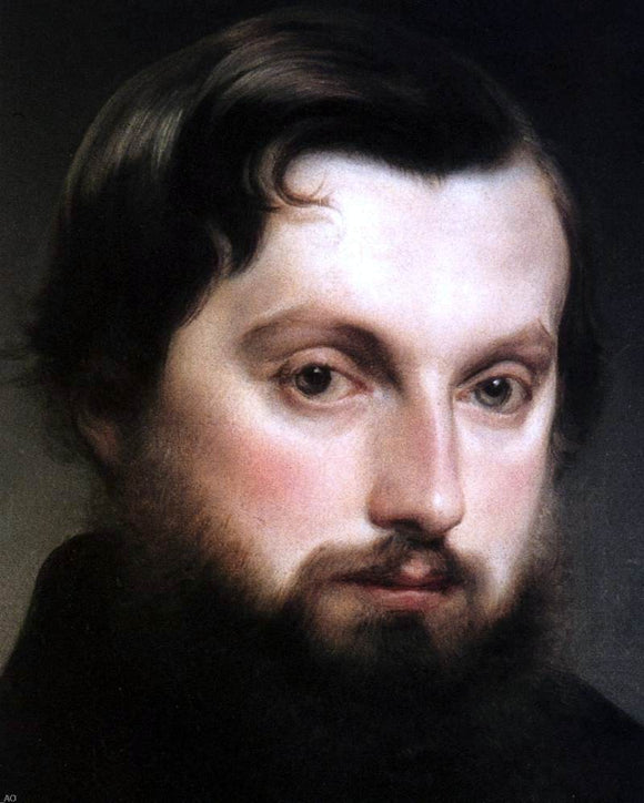  Francesco Hayez Portrait of Gian Giacomo Poldi Pezzoli (detail) - Art Print
