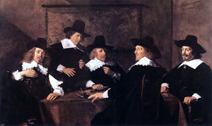  Frans Hals Regents of the St Elizabeth Hospital of Haarlem - Art Print