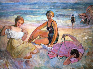  Henri Lebasque On the Beach - Art Print