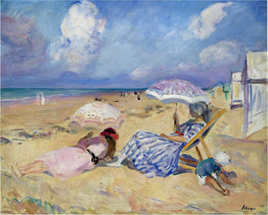  Henri Lebasque On the Beach - Art Print