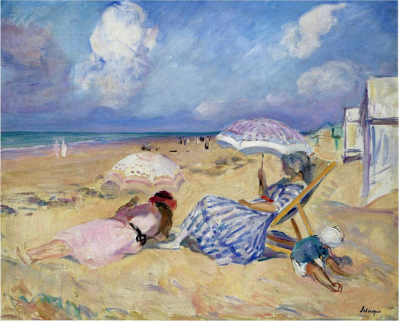  Henri Lebasque On the Beach - Art Print