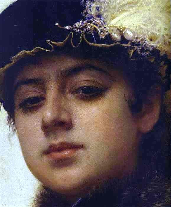  Ivan Nikolaevich Kramskoy Portrait of a Woman [detail] - Art Print