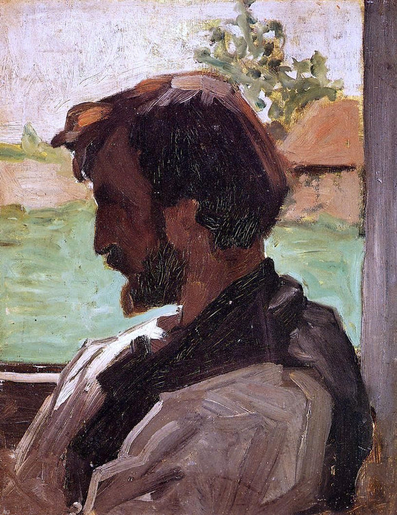  Jean Frederic Bazille Self Portrait at Saint-Sauveur - Art Print
