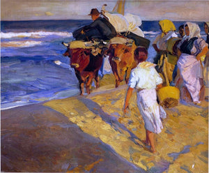  Joaquin Sorolla Y Bastida Valencia beach - Art Print