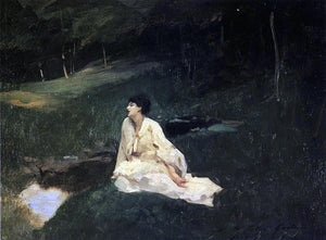  John Singer Sargent Judith Gautier (also known as By the River or Resting by a Spring) - Art Print