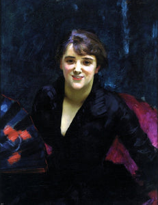  John Singer Sargent Madame Errazuriz (also known as The Lady in Black) - Art Print