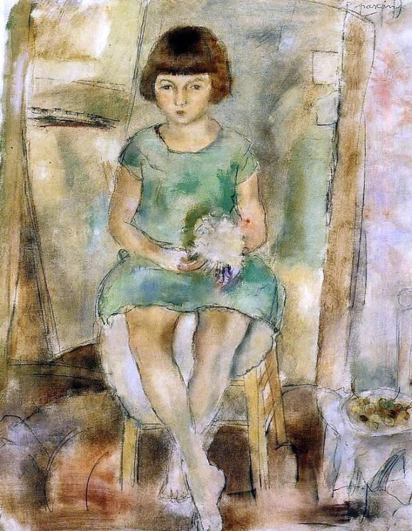  Jules Pascin Little Girl - Art Print