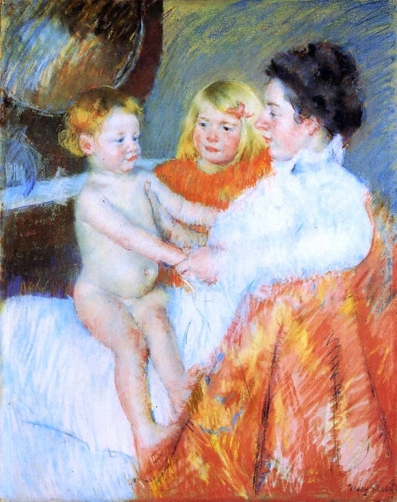  Mary Cassatt Mother, Sara and the Baby - Art Print