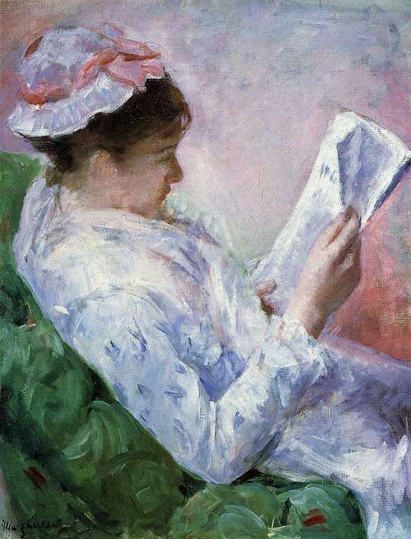  Mary Cassatt Woman Reading - Art Print