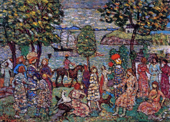  Maurice Prendergast Fantasy (also known as Landscape with Figures) - Art Print