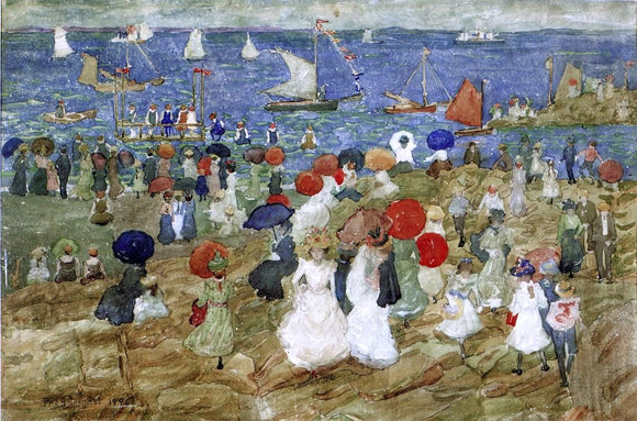  Maurice Prendergast Nantasket Beach 2 (also known as Handkerchief Point) - Art Print