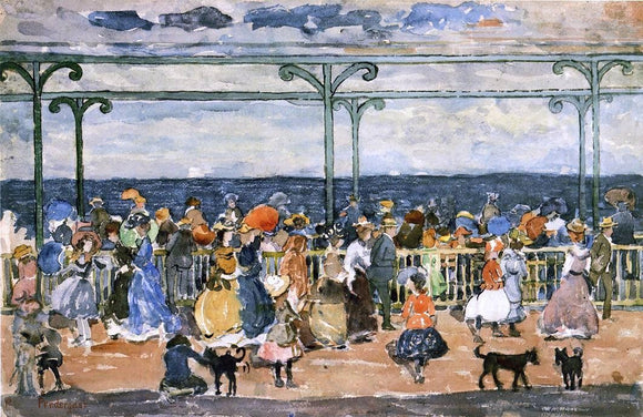  Maurice Prendergast Promenade at Nantasket - Art Print