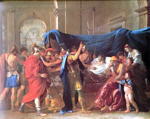  Nicolas Poussin The Death of Germanicus - detail - Art Print