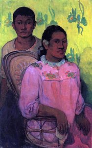  Paul Gauguin Tahitian Woman and Boy - Art Print