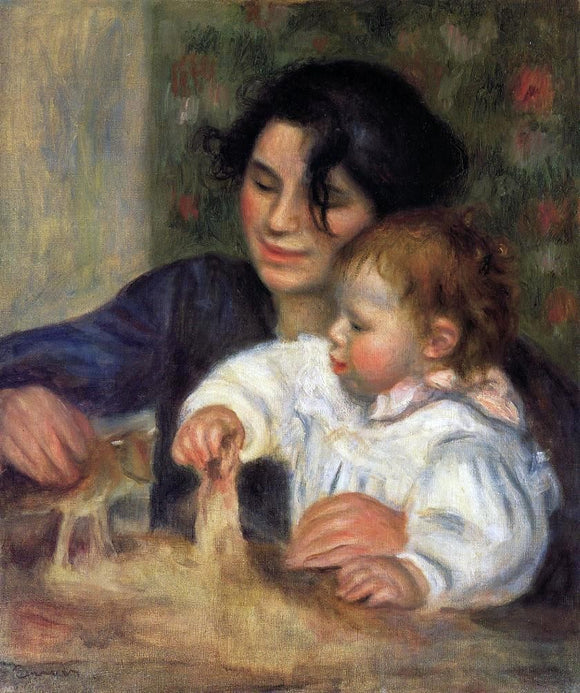  Pierre Auguste Renoir Gabrielle and Jean - Art Print