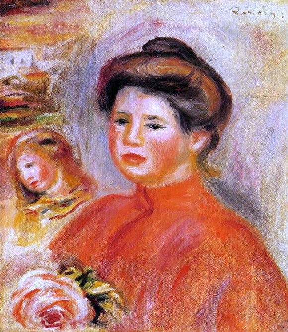  Pierre Auguste Renoir Gabrielle at Her Window - Art Print