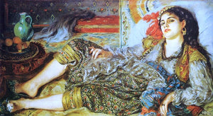  Pierre Auguste Renoir Odalisque (also known as An Algerian Woman) - Art Print