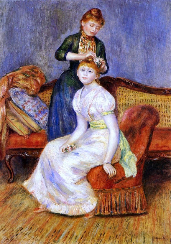  Pierre Auguste Renoir The Coiffure - Art Print