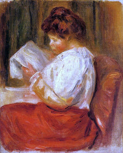  Pierre Auguste Renoir The Little Reader - Art Print