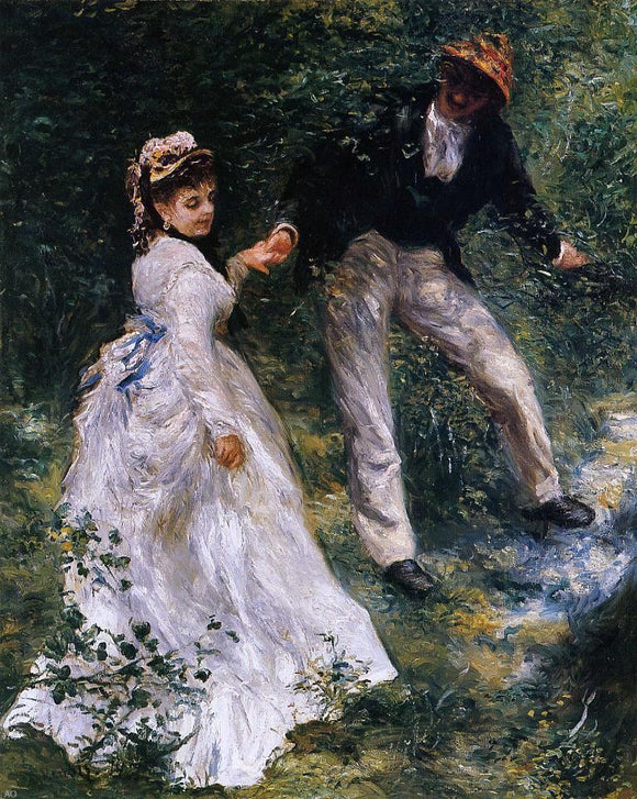  Pierre Auguste Renoir The Promenade - Art Print