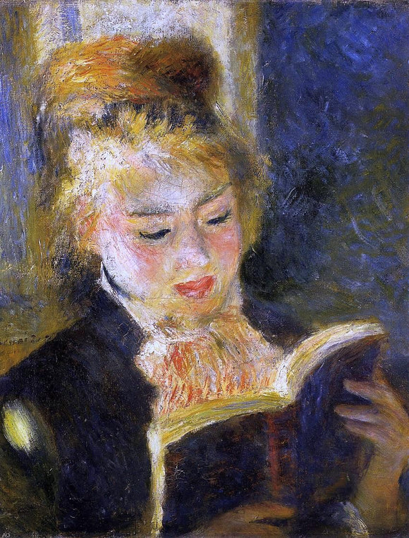  Pierre Auguste Renoir The Reader (also known as Young Woman Reading a Book) - Art Print