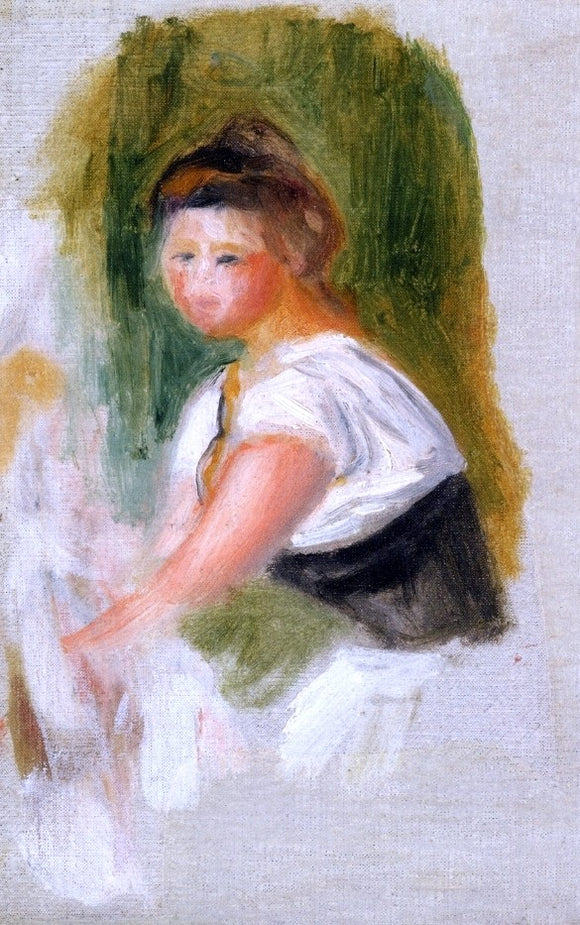  Pierre Auguste Renoir Young Woman - Art Print