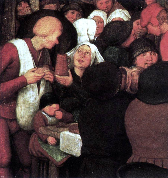  The Elder Pieter Bruegel Peasant Wedding (detail) - Art Print