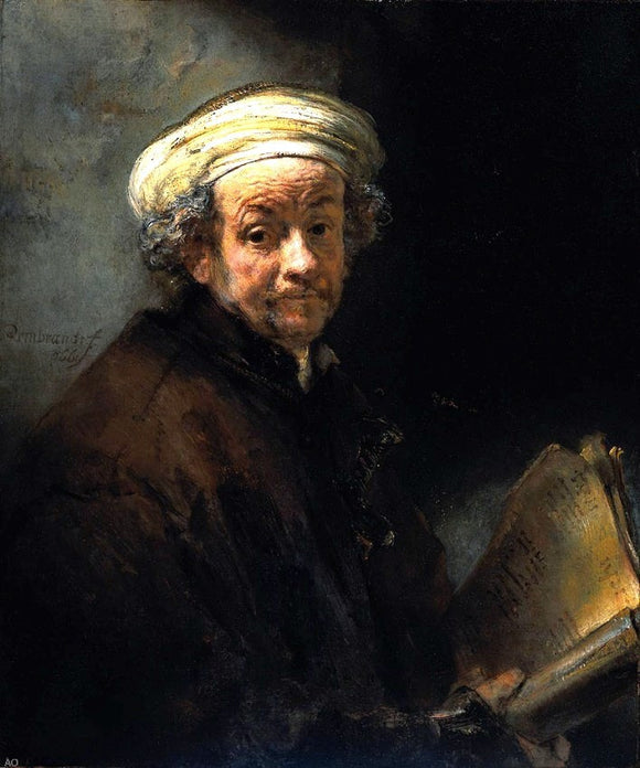  Rembrandt Van Rijn Self Portrait as the Apostle St Paul - Art Print