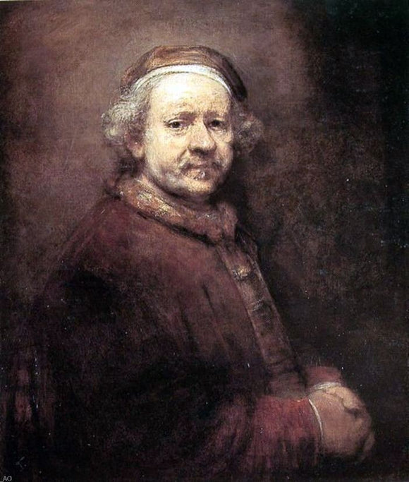  Rembrandt Van Rijn Self Portrait at the Age of 63 - Art Print