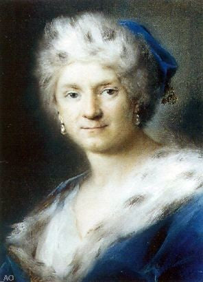  Rosalba Carriera Self-Portrait as Winter - Art Print