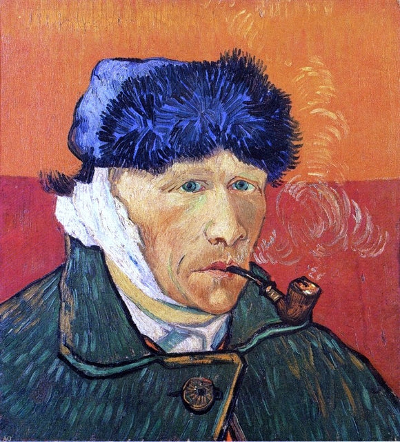  Vincent Van Gogh Self Portrait with Bandaged Ear and Pipe - Art Print